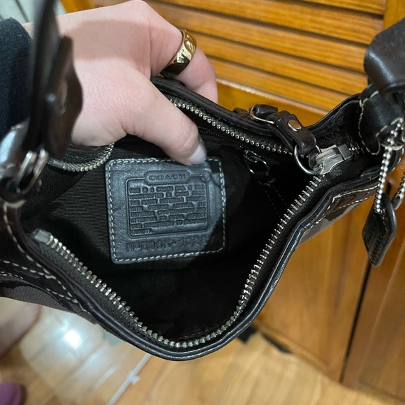 Coach Hampton signature striped Python Hobo Bag - Picture 2 of 2